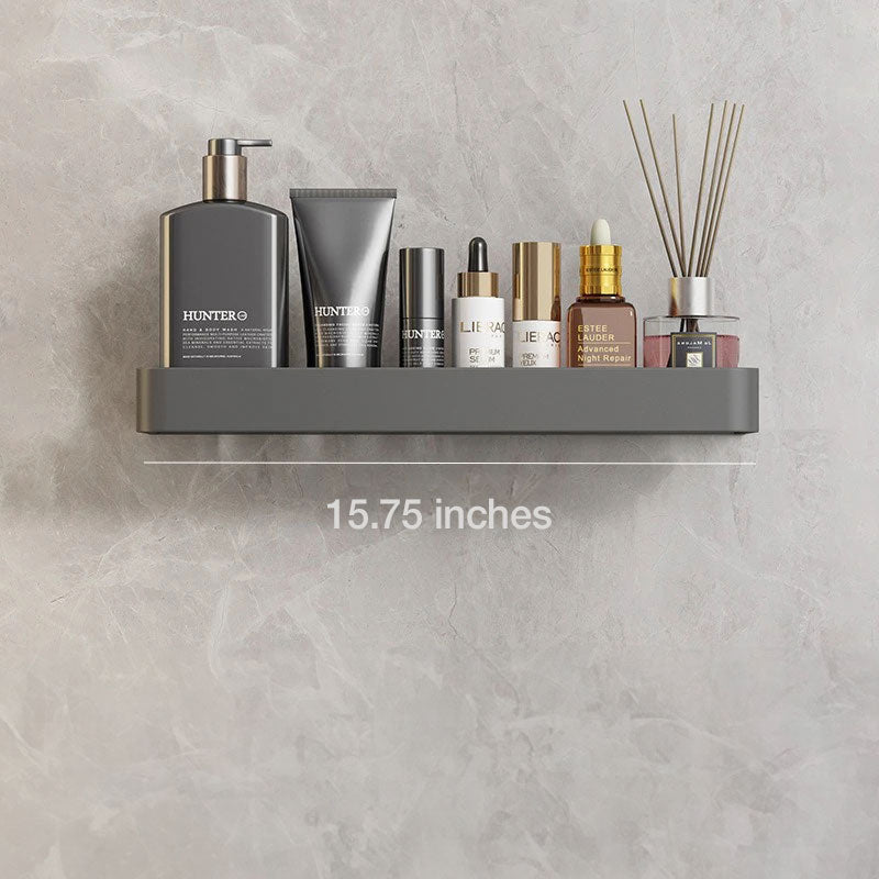 UrbanShelf – Modern Floating Bathroom Shelves with Adhesive Installation and Towel Holder