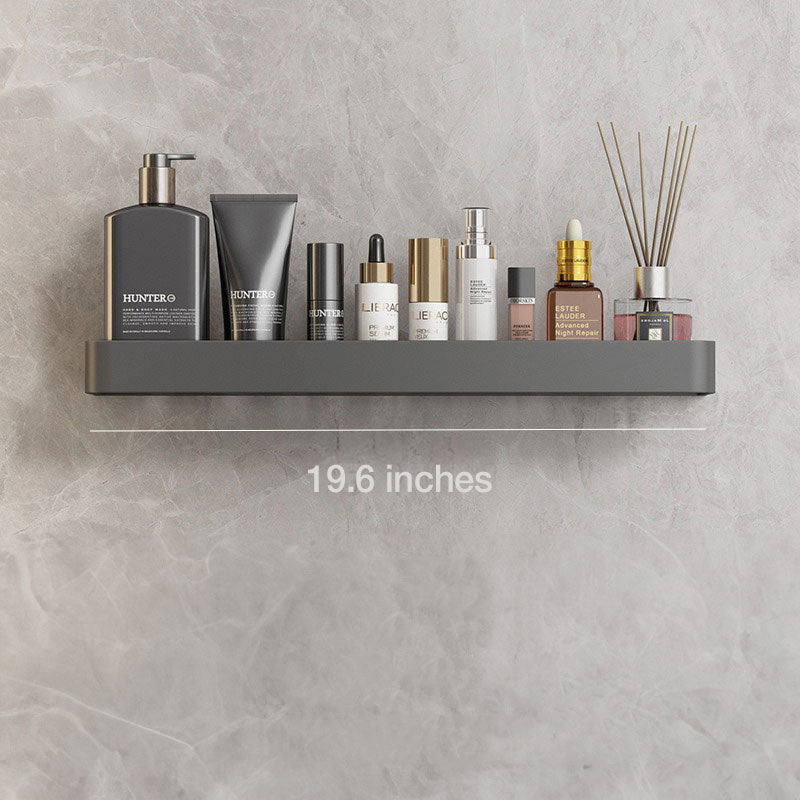 UrbanShelf – Modern Floating Bathroom Shelves with Adhesive Installation and Towel Holder