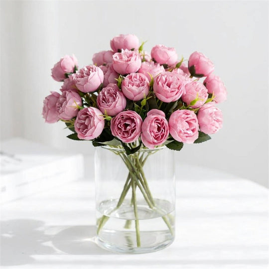 Artificial Peony Bouquet with Realistic Blooms