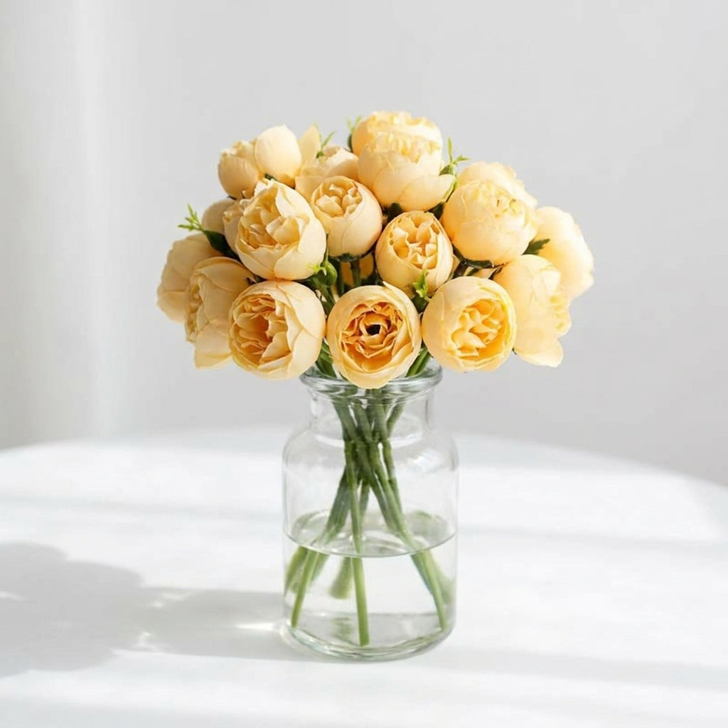 Artificial Peony Bouquet with Realistic Blooms