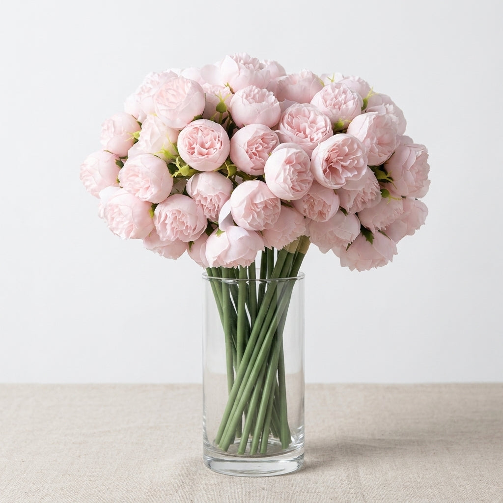Artificial Peony Bouquet with Realistic Blooms