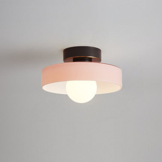 Bauhaus Round Copper Ceiling Light Modern Design