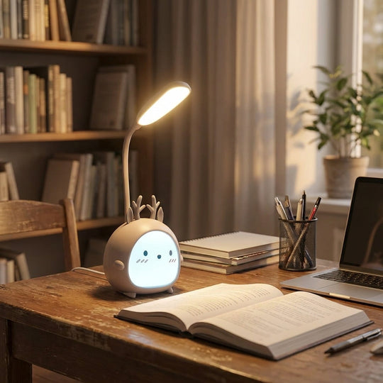 Gentle LED Reading Lamp with Flexible Neck and USB Connection