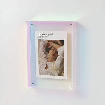 AcryGlow – Transparent Picture Frame with Modern Minimalist Design