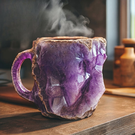 Insulated Coffee Mug with Geode Finish