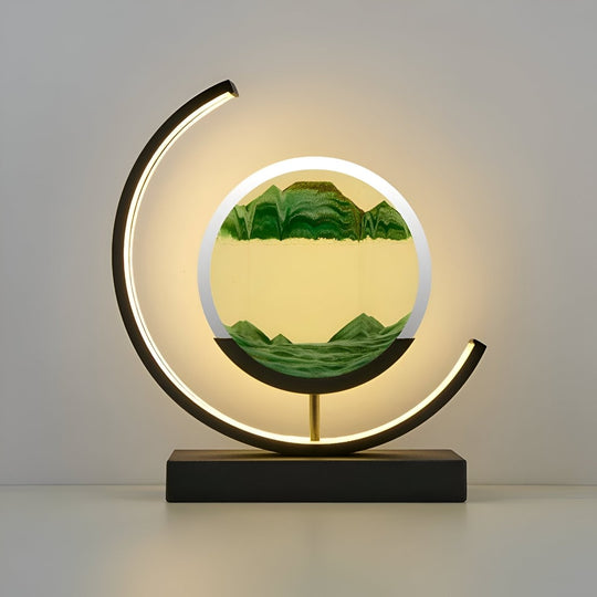 Virelle - LED Sand Lamp with Remote Control made of Glass, Dimmable