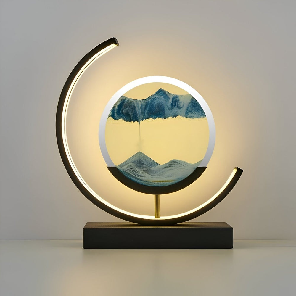 Virelle - LED Sand Lamp with Remote Control made of Glass, Dimmable