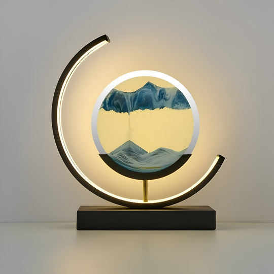 Virelle - LED Sand Lamp with Remote Control made of Glass, Dimmable