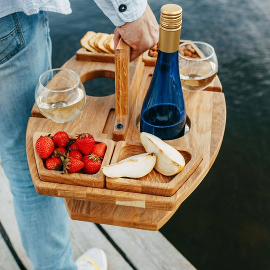 Caddy – Wine &amp; Aperitif Table for Outdoor Use