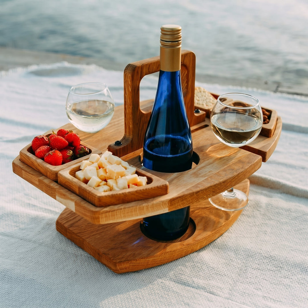 Caddy – Wine &amp; Aperitif Table for Outdoor Use